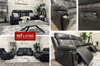 Collage of the Savio Recliner Sofa Set