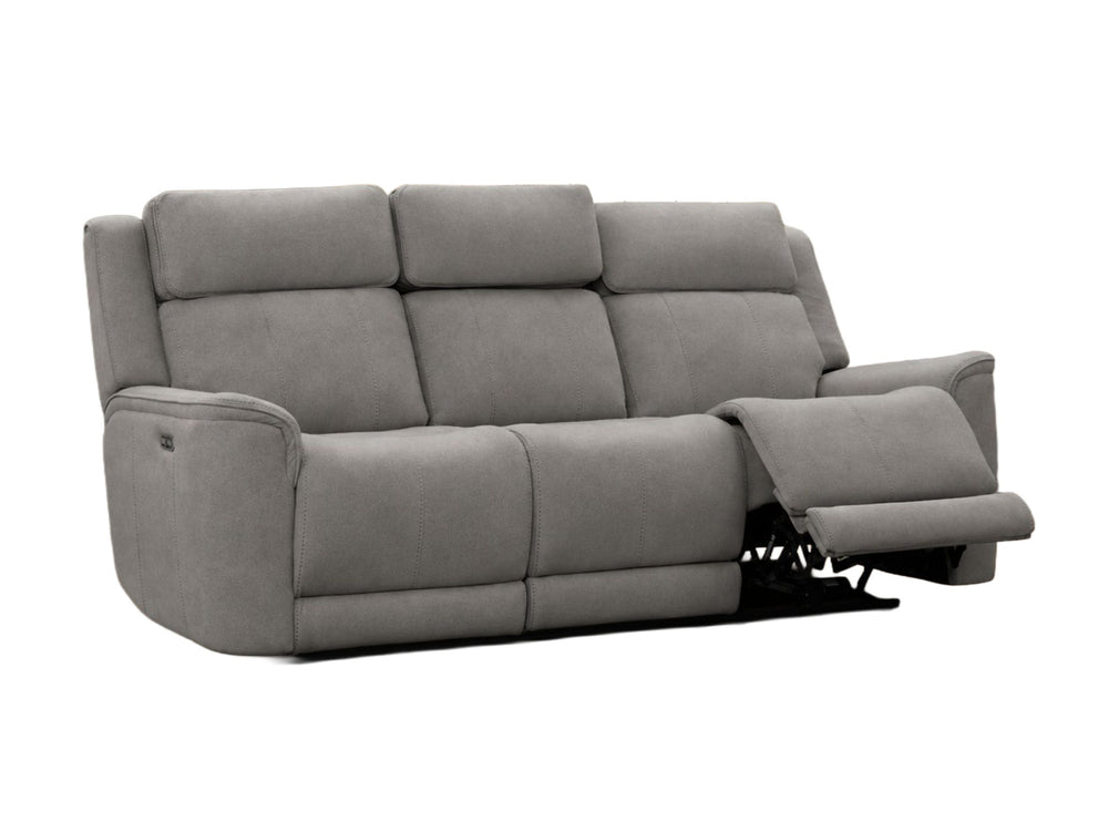 Paramount Luxe 3 Seater Power Headrest/Recliner Sofa with Dropdown Table