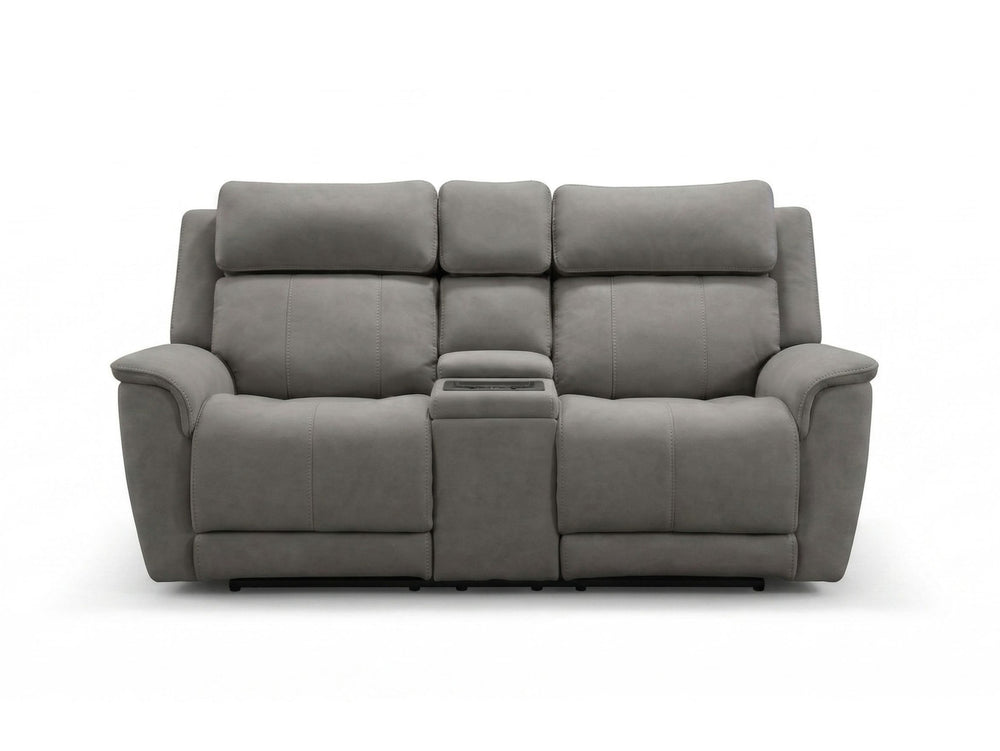 Paramount Luxe 2 Seater Power Headrest/Recliner Sofa with Console