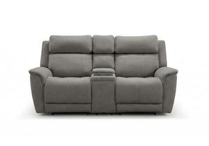Paramount Luxe 2 Seater Power Headrest/Recliner Sofa with Console