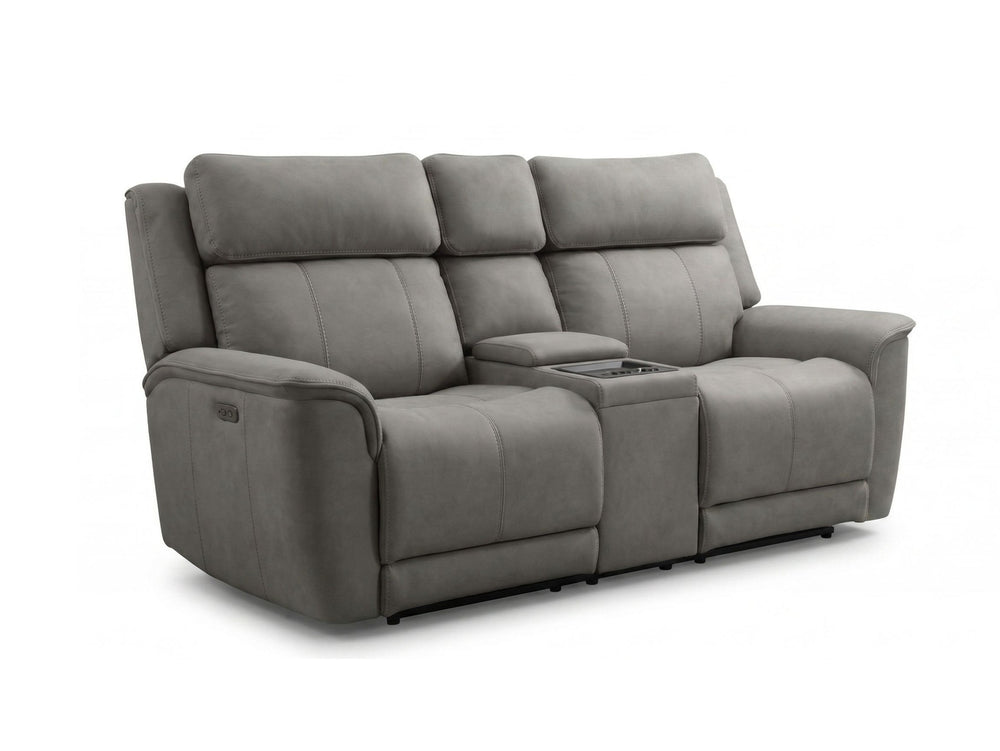 Paramount Luxe 2 Seater Power Headrest/Recliner Sofa with Console