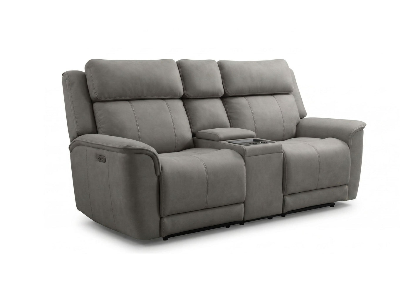 Paramount Luxe 2 Seater Power Headrest/Recliner Sofa with Console