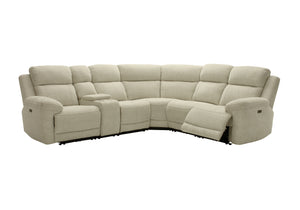 Chloe 2 Corner 2 Power Recliner Sofa with Console