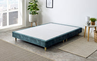 William Night Low Divan Bed Base On Metal Bronze Legs