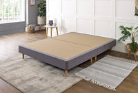 William Night Low Divan Bed Base On Wooden Legs