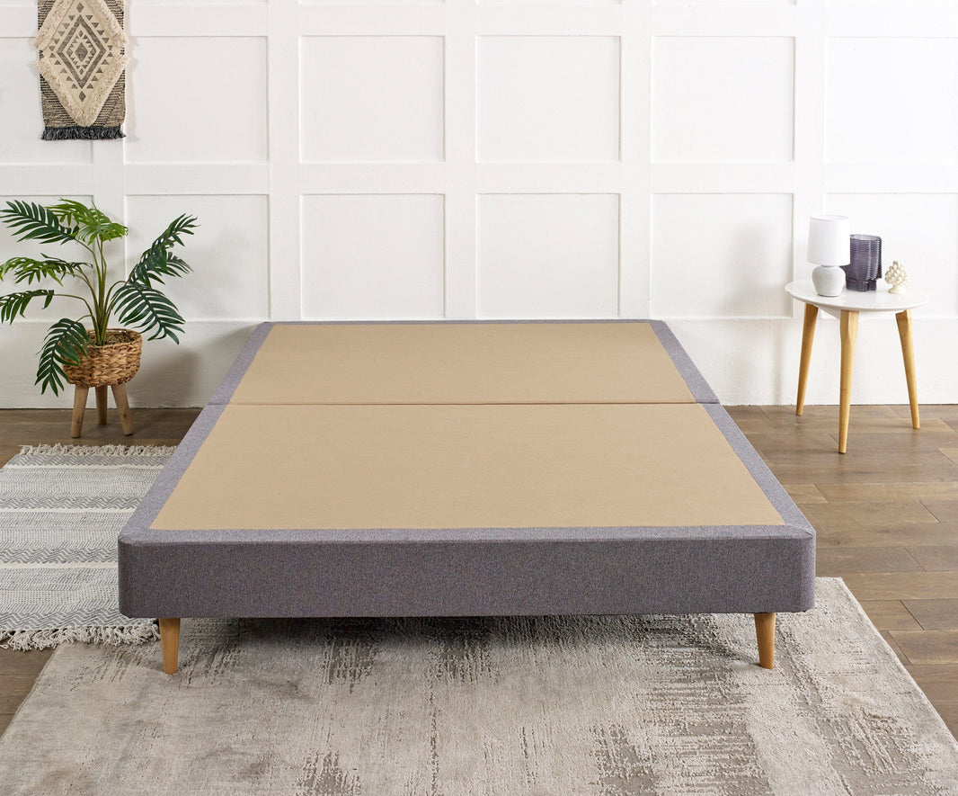 William Night Low Divan Bed Base On Wooden Legs