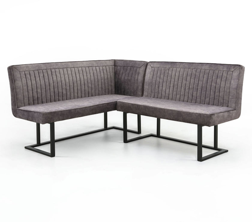 Ebony Dining Set with Bench and Ceramic Table