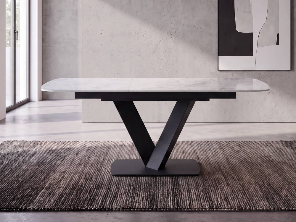 Eden Extending Dining Table and 4 Dining Chairs
