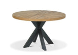 Elliot Rustic Oak Round Dining Table