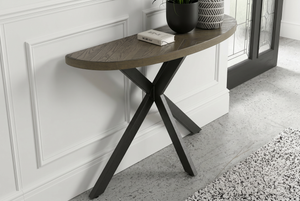 Elliot Fumed Oak Console Table