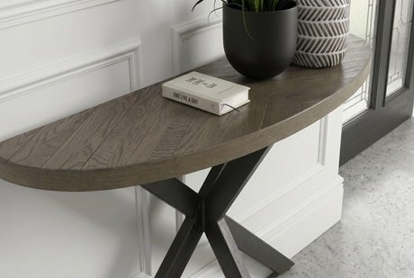 Elliot Fumed Oak Console Table