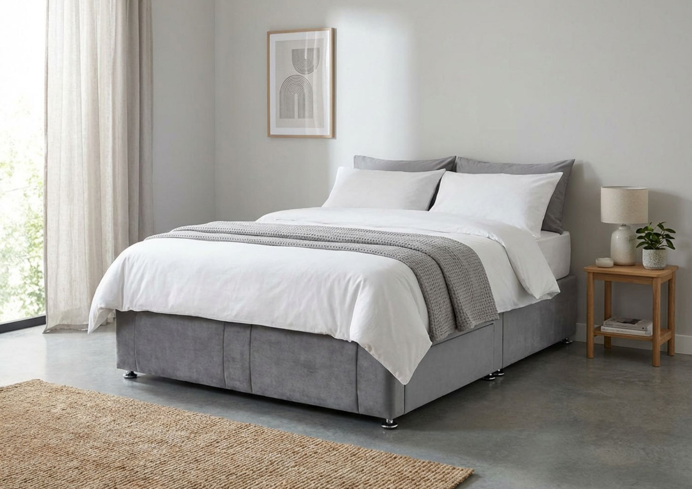 Embliss 2 Drawer Base with Matching Footboard