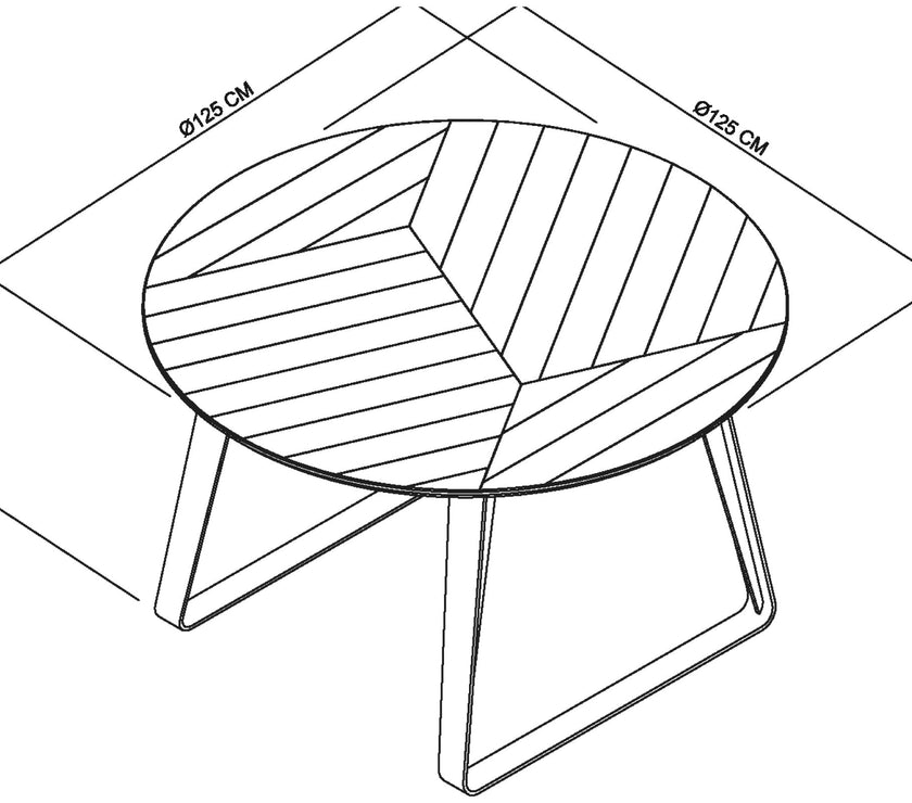 The dimensions of the Henderson Round Dining Table.