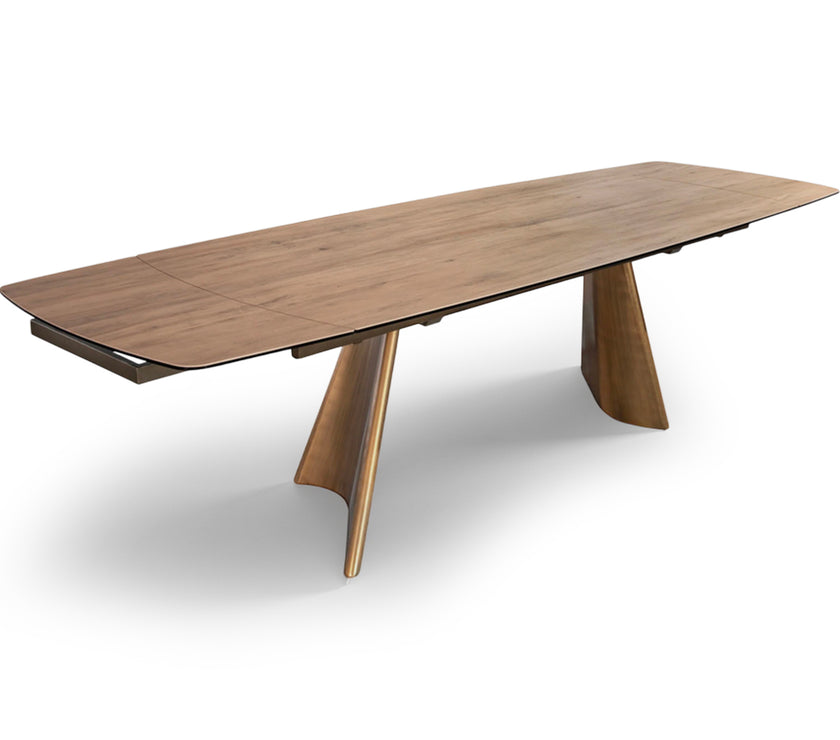 Enzo Natural Ceramic Extending Dining Table