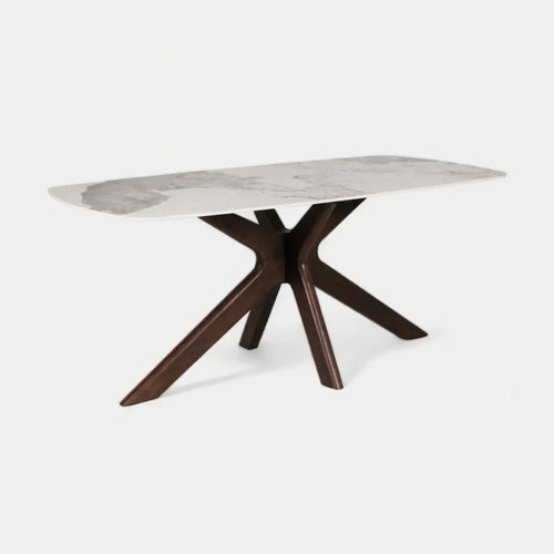 Angled view of the Everest Dining Table