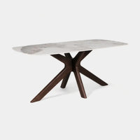 Angled view of the Everest Dining Table