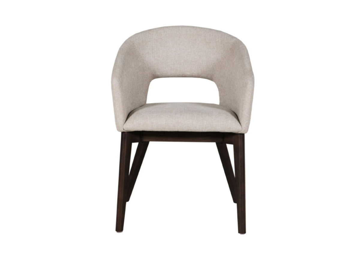 Everest Fabric Dining Chairs - Natural (Sold in Pairs)