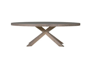 Falcon Dining Table Oval 2350 - Smoked Oak