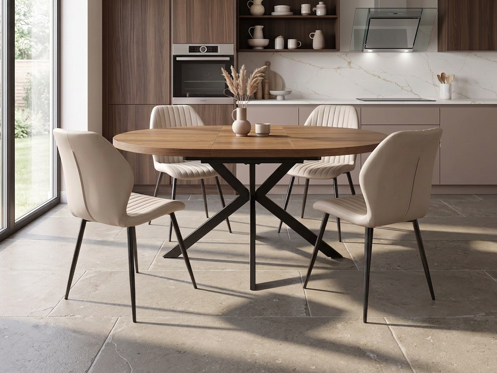 Pandora Dining Table and Four Chairs Set