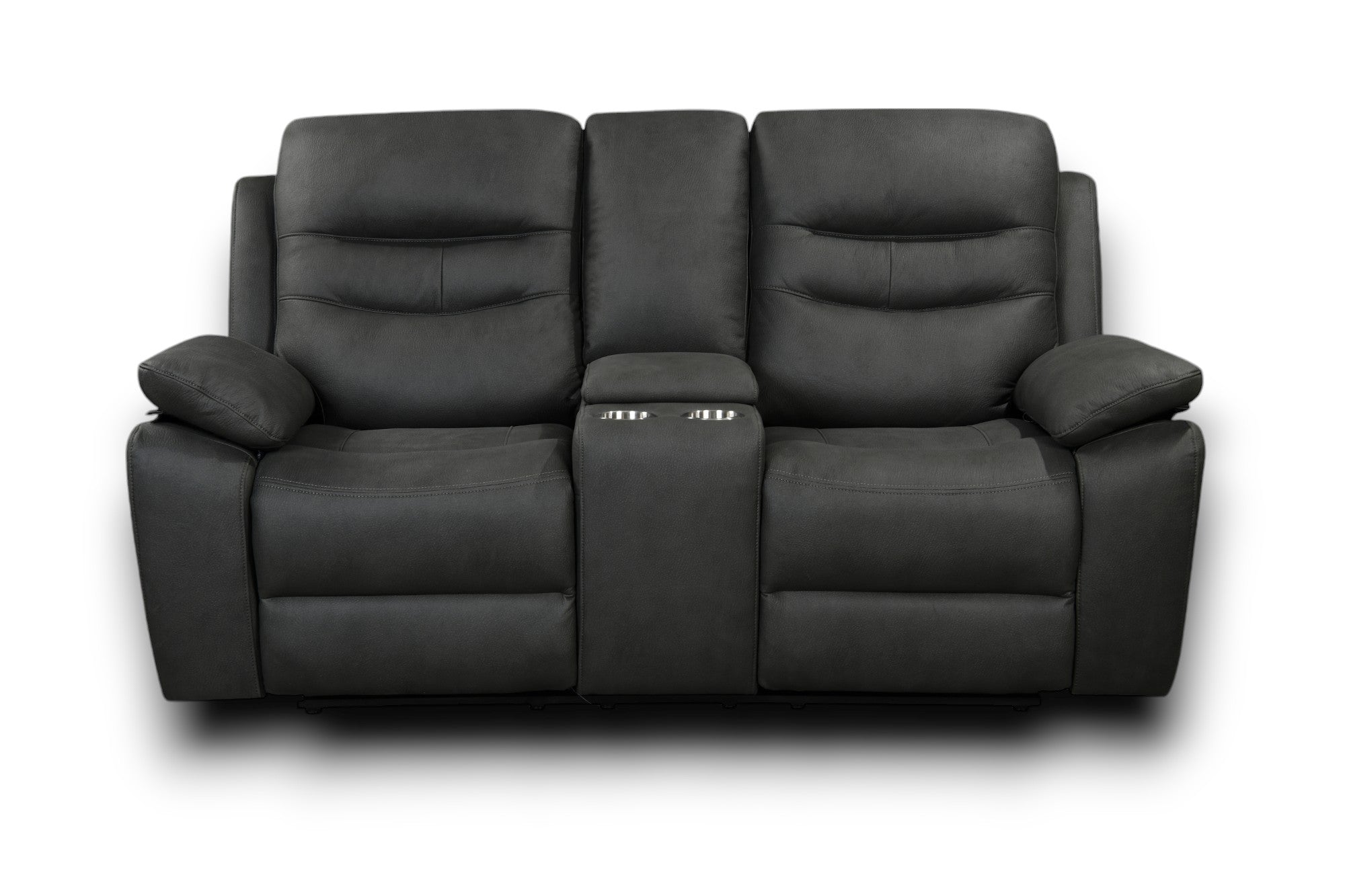 Fuji 2 Seater Recliner Sofa with Power Headrest USB USC and Console