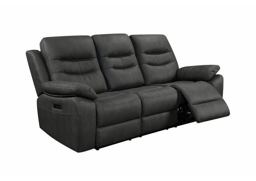 Fuji 3 Seater Recliner Sofa with Power Headrest, USB & USC