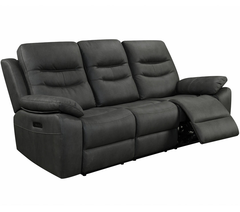 Fuji 3 Seater Recliner Sofa with Power Headrest, USB & USC