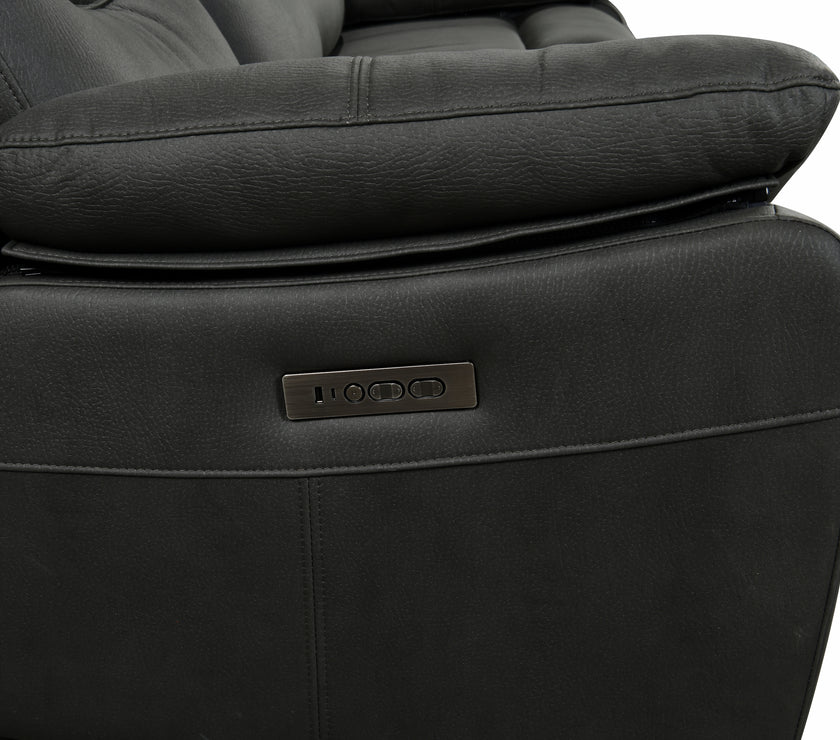 Image of the control panel of the Fuji 3 Seater Recliner Sofa