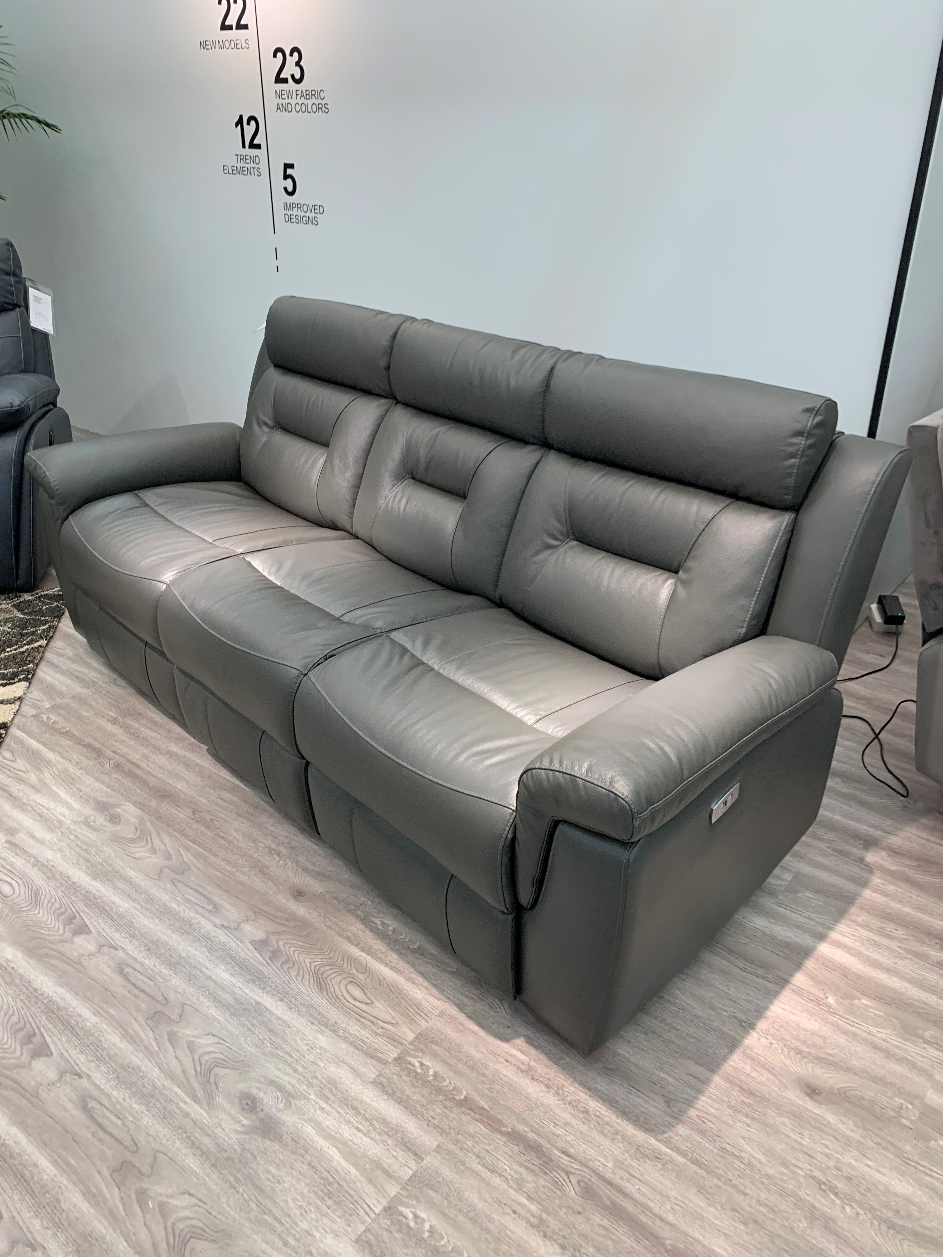 Milan 3 Seater Sofa With Power Recliner and USB port