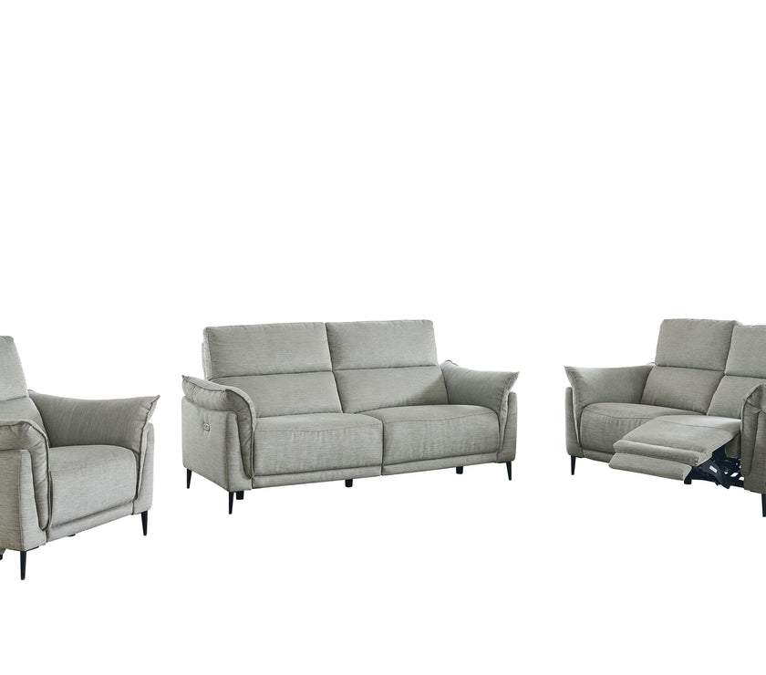 Image of the Kansas Recliner Sofa Set against a white background