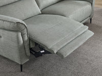 Image of the Kansas 2 Seater Recliner Sofa in a reclined position