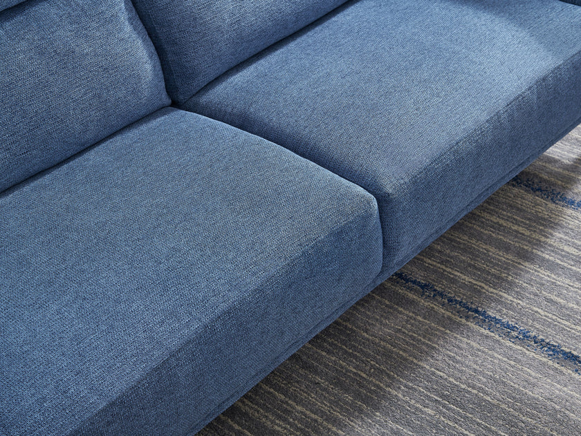 Close up view of the seats of the Nevada 3 Seater Sofa 