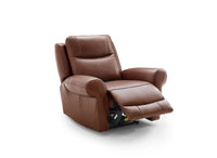 Angled view of the Nebraska Recliner Armchair being reclined
