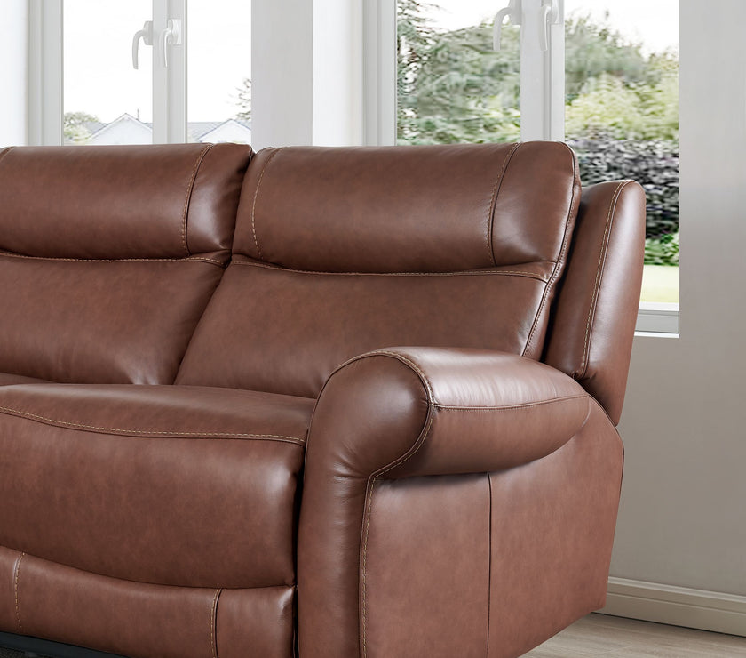 Side view of the Nebraska 3 Seater Recliner Sofa