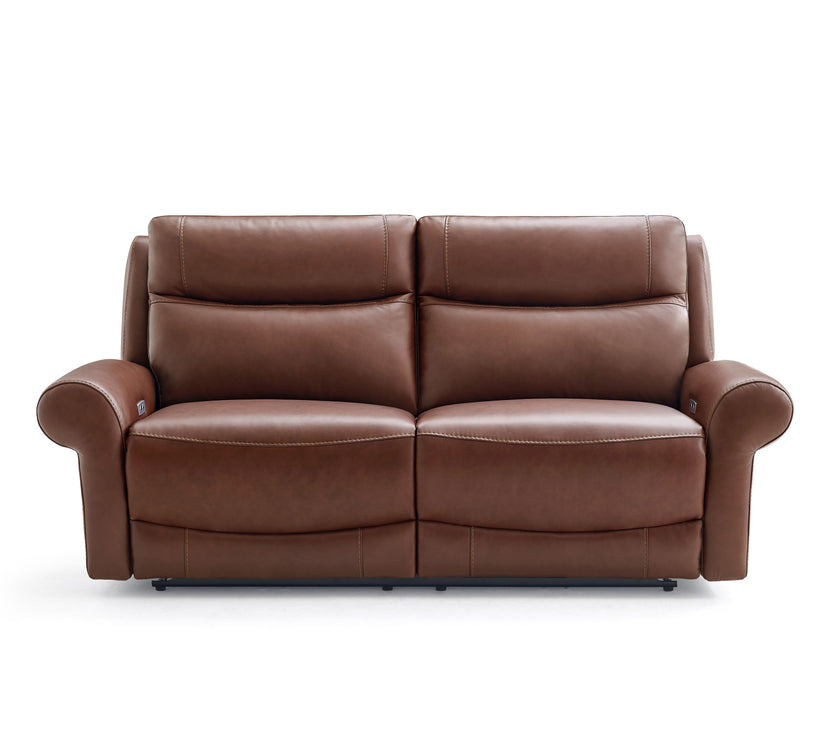 Front view of the Nebraska 3 Seater Recliner Sofa