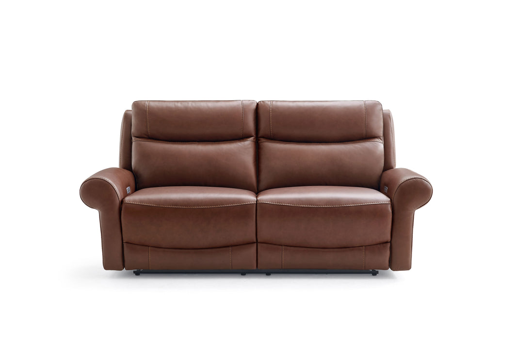 Front view of the Nebraska 3 Seater Recliner Sofa