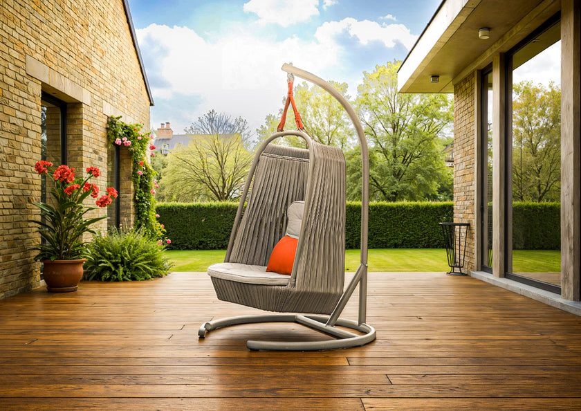 Modern Garden Swing Better Homes Gardens Ashbrook 3-Persons Teak
