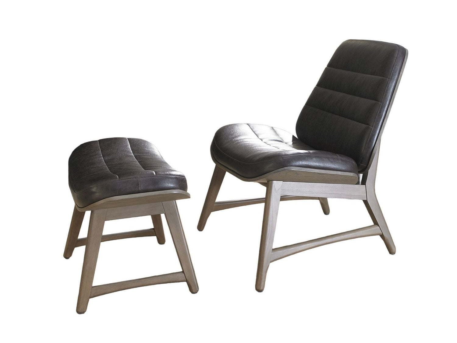 Heritage Leather Chair + Footstool (Package Deal)