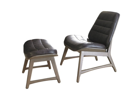 Heritage Leather Chair + Footstool (Package Deal)