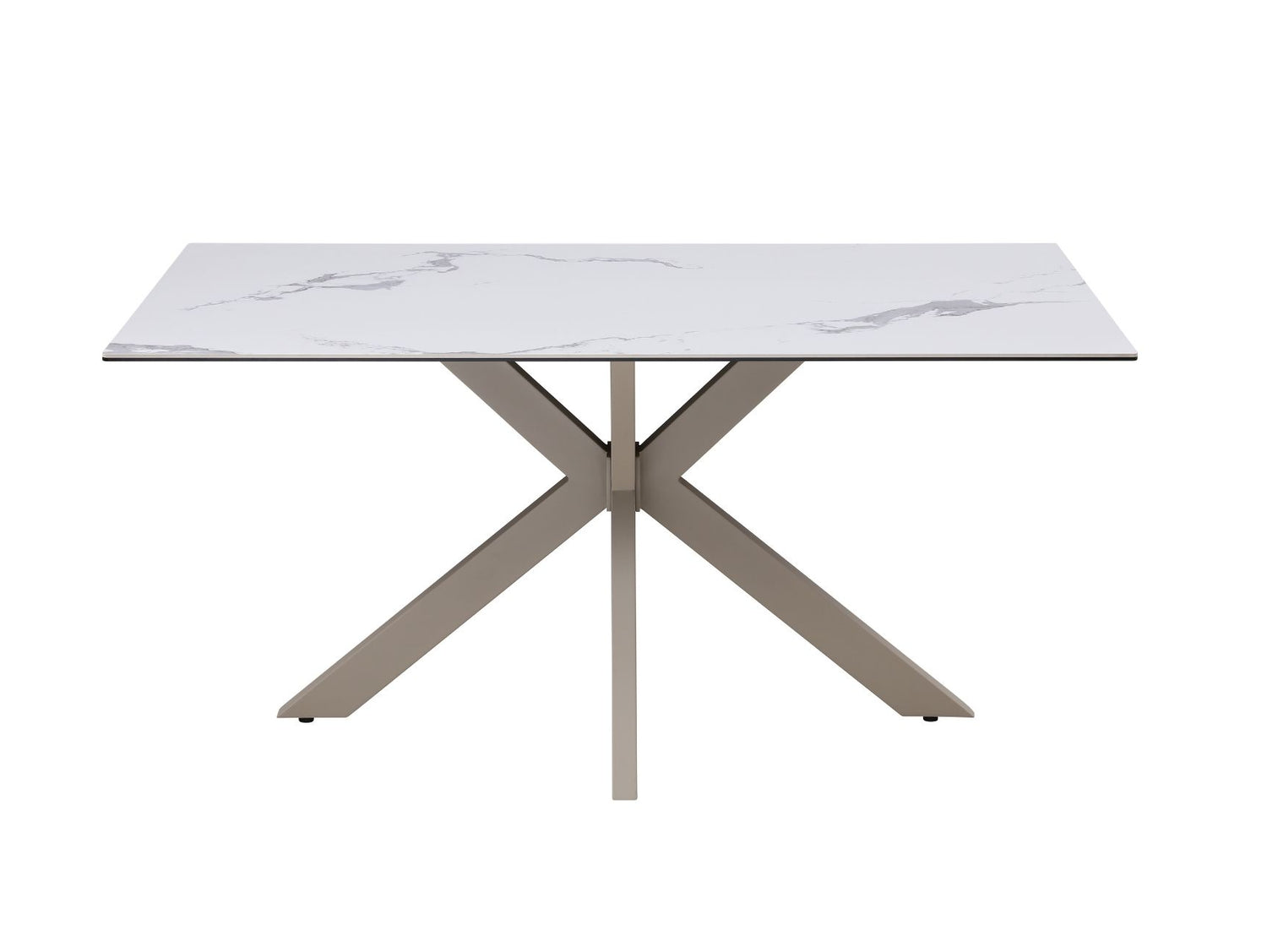 Ivory Dining Set with Bench and Ceramic Table