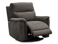 Image of the Glenbrook Power Recliner Chair in a reclined position against a white background.