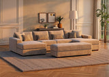 Kallis U-Shape Corner Sofa (Footstool Sold Separately)