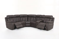 Front view of the Kobe Corner Recliner Sofa in its reclined position