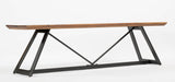 Angled view of the Taiyo Dining Bench.