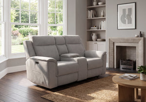 Lily 2 Seater Power Recliner with Console