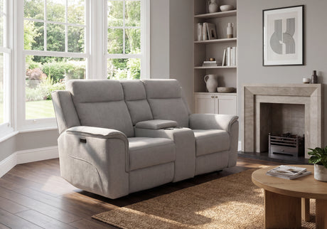 Lily 2 Seater Power Recliner with Console