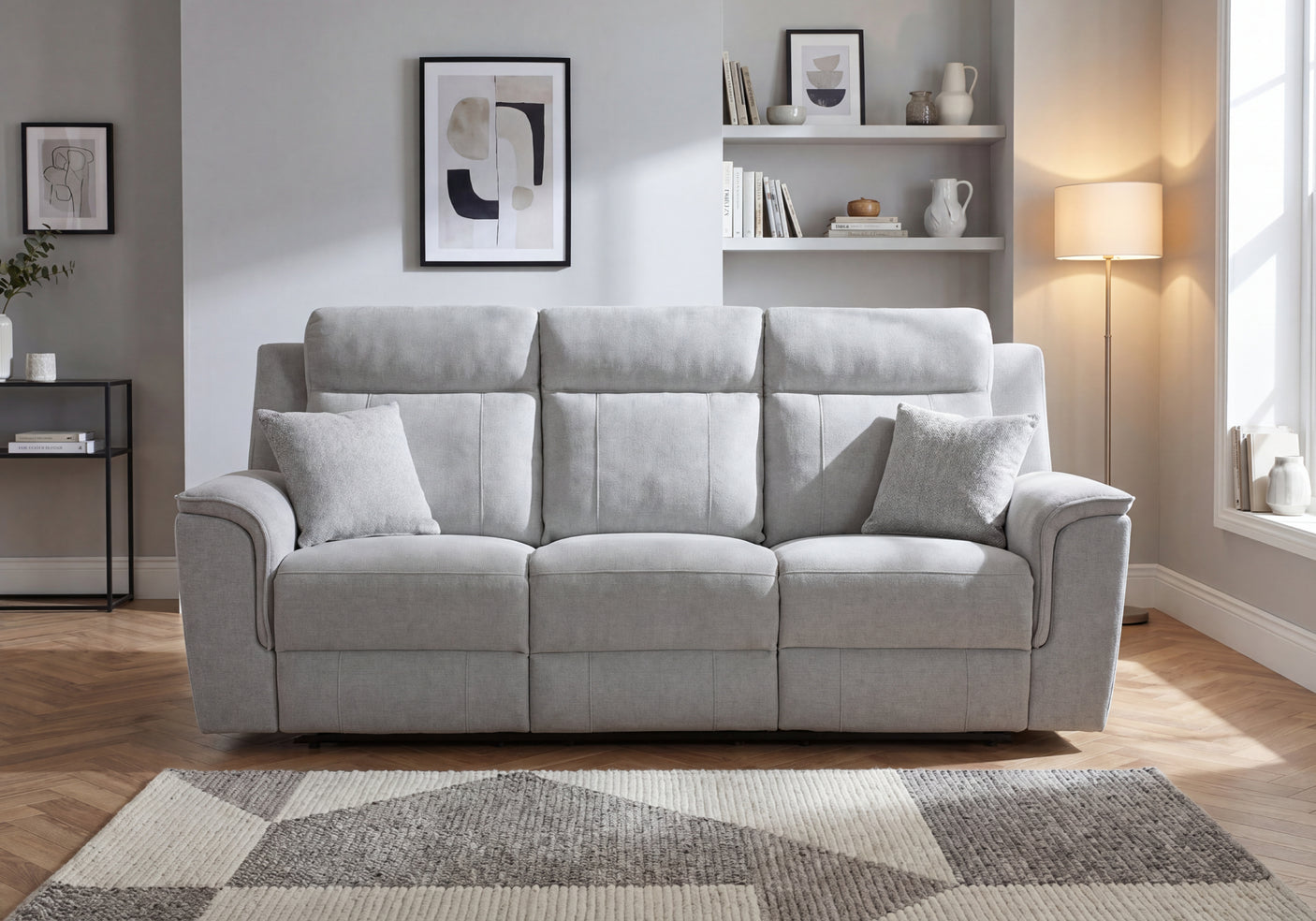 Lily 3 Seater Power Recliner with Drop Down Table