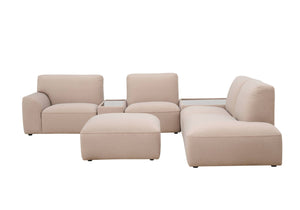 Linea Modular Corner Sofa with Footstool