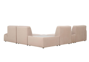 Linea Modular Corner Sofa with Footstool