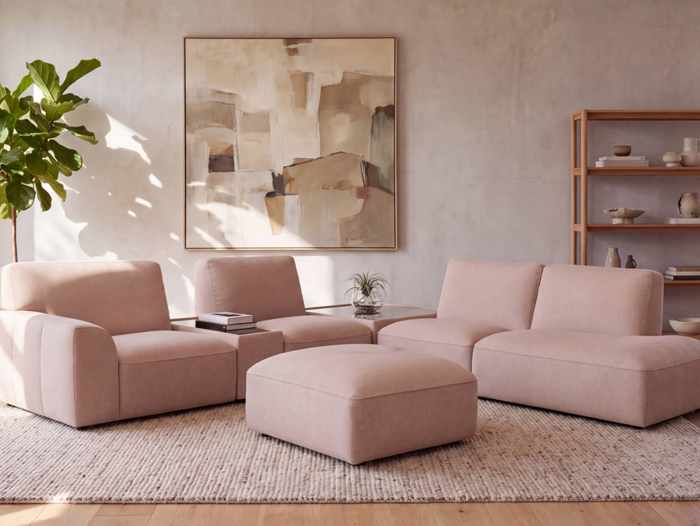 Linea Modular Corner Sofa with Footstool
