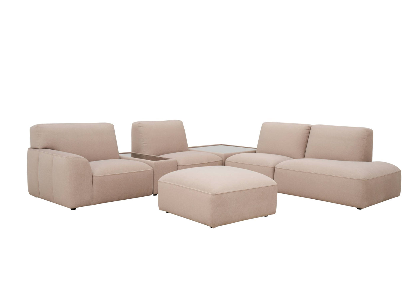 Linea Modular Corner Sofa with Footstool